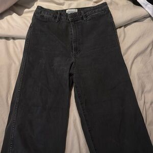 Riders high waisted straight leg grey jeans